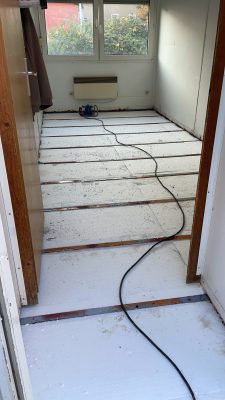 Container Fußbodendämmung